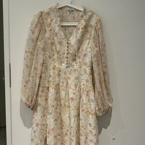 NWOT - Petite Studio Cream Midi Wrap Dress – Elegant & Versatile